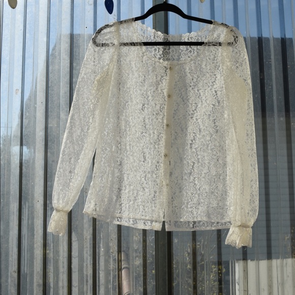 Vintage Tops - Vintage Lace Blouse